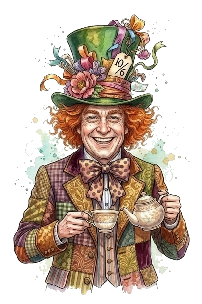 Mad Hatter costume illustration