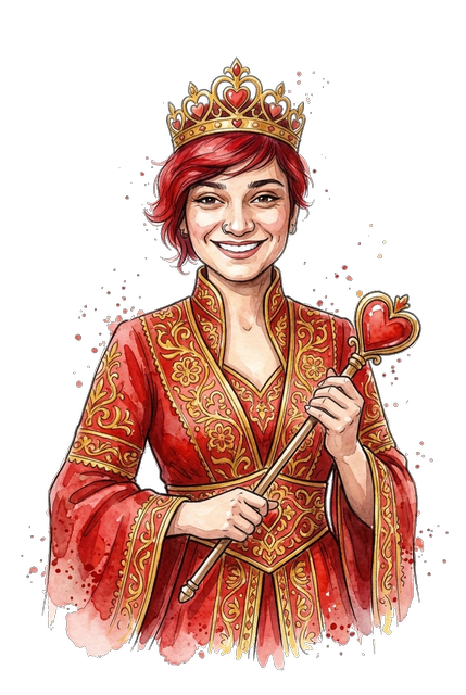 Seher as the Queen of Hearts